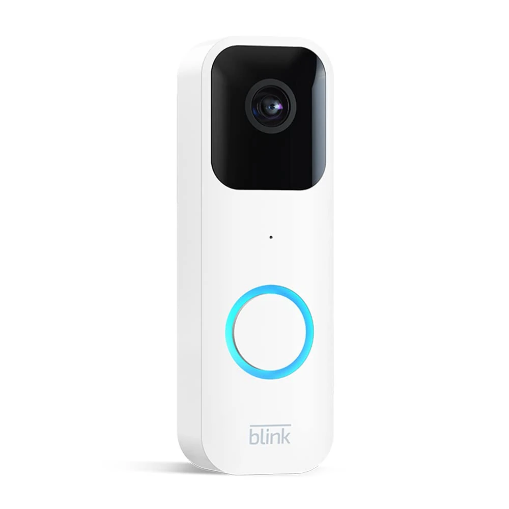 Certified Refurbished Blink Video Doorbell | Two-way audio, HD video, motion and chime app alerts, easy setup, weather resistant and Alexa enabled — wired or wire free (White)