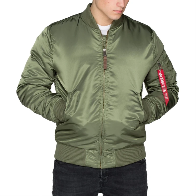 Alpha Industries Men's MA-1 VF 59 Long Bomber Jacket, Sage-Green, XXXXL