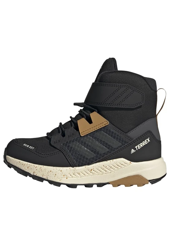 adidas Unisex Kids Terrex Trailmaker High Cold.RDY Hiking Shoes, Core Black/Grey Six/Mesa, 4 UK
