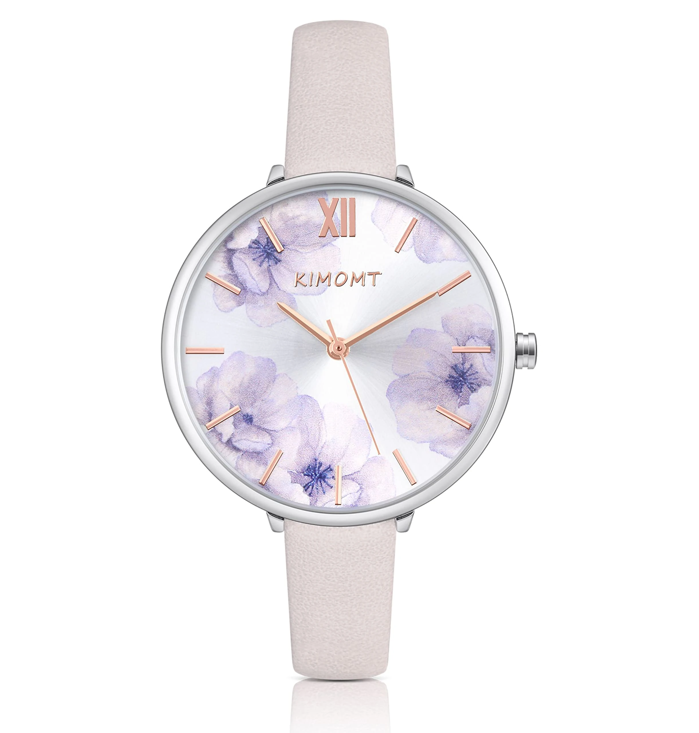 KIMOMT Womens Watches Leather Quartz Watch Waterproof Fashion Wristwatch for Women Ladies Girls (Pink(707))