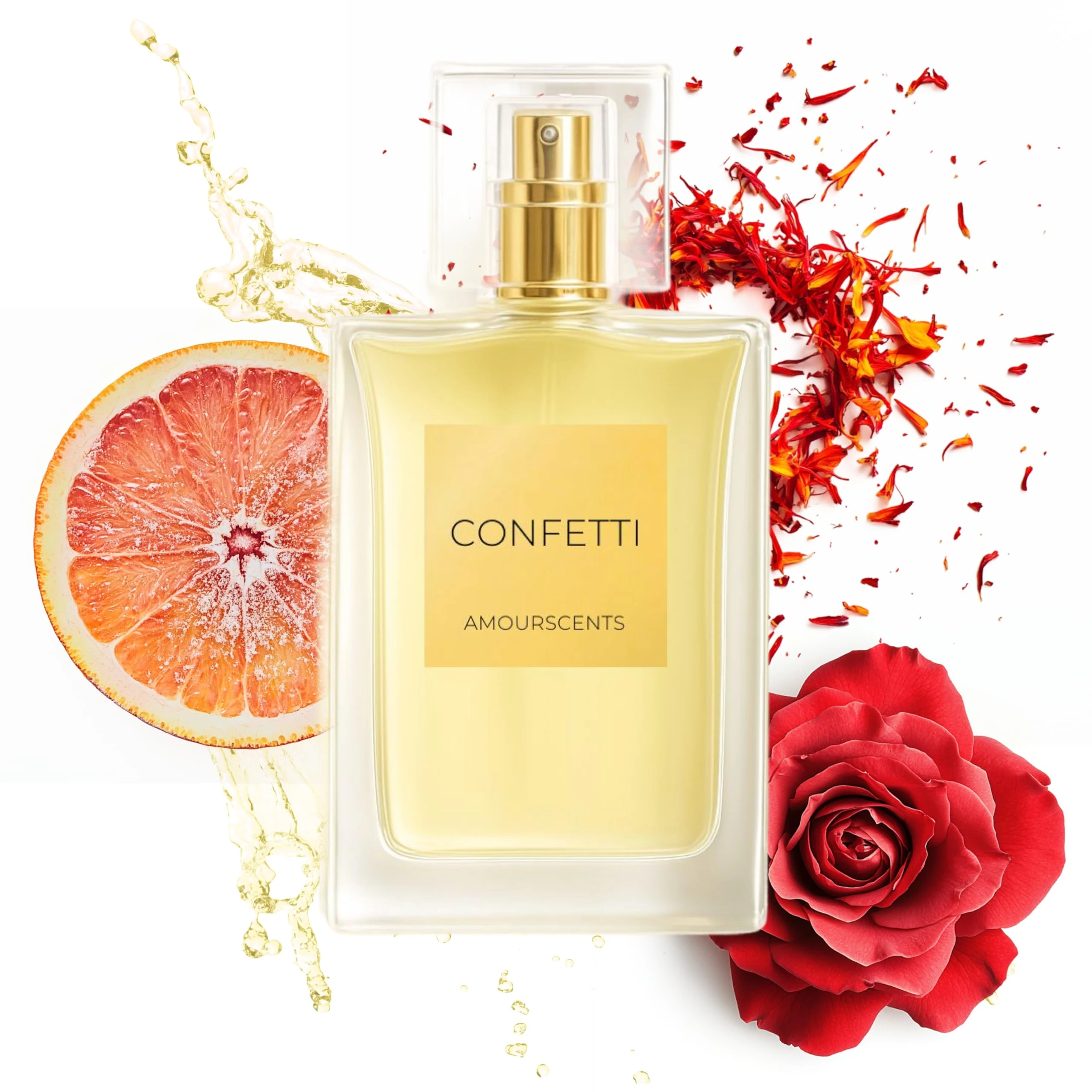 Amour Scents Halfeti - Inspired by Alternative Perfume, Extrait De Parfum, Luxurious Scent, Everyday Long Lasting Fragrance for Men & Women - Confetti (100ml)