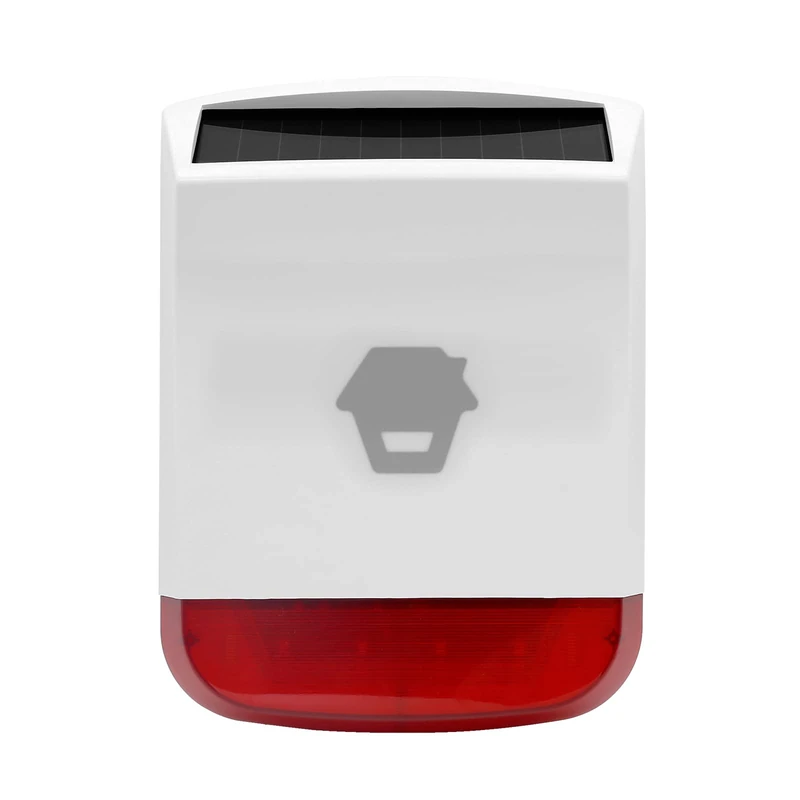 Chuango SPS-260 Solar Powered Outdoor Burglar Alarm Red Flashing Strobe Light 110dB Volume IP55 - Image 1