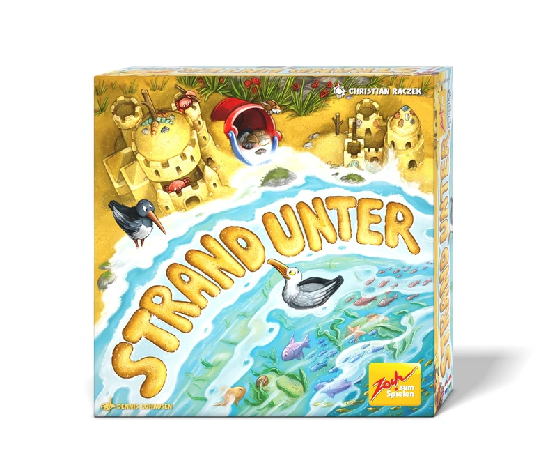 Zoch 601105161 Strand Unter - The Exciting Ebb and Flood Game for Sandcastle Builders, 2 to 4 Players, for Children from 8 Years - Image 1