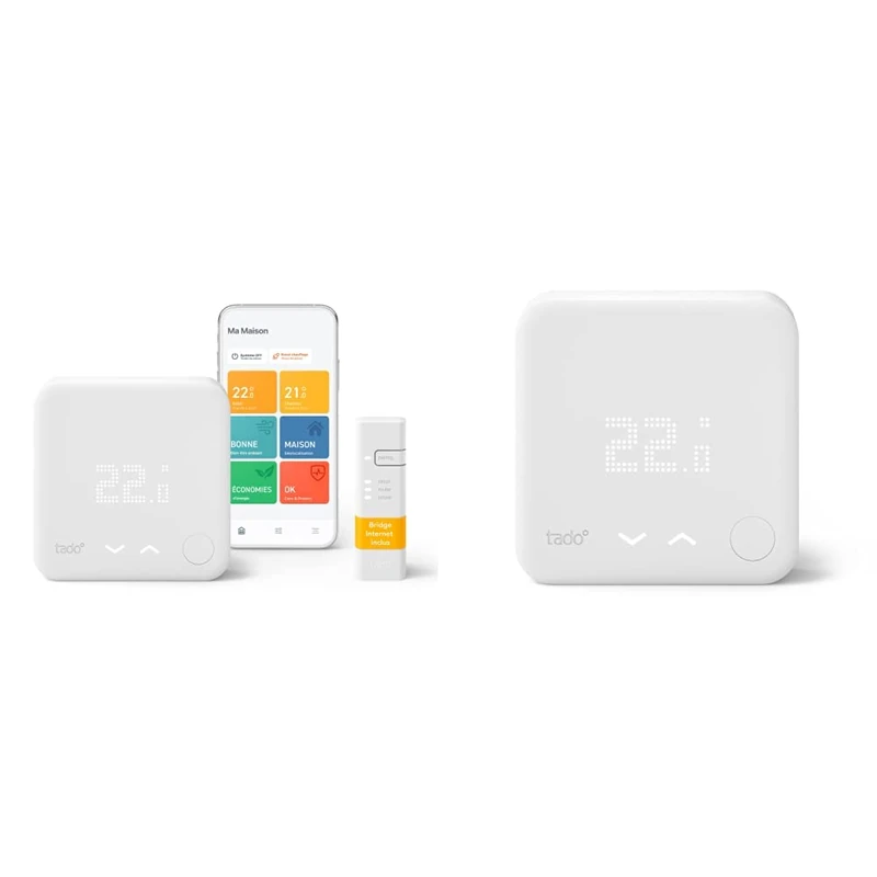 tado° Smart Thermostat V3+ - WiFi-Controlled Heating from Anywhere with Wired Add-On