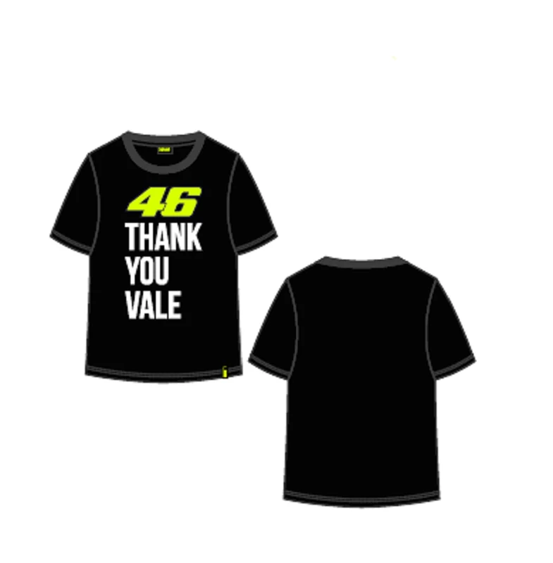 Valentino Rossi VR 46 T-Shirt THANK YOU VALE,Black,1/3,Kid