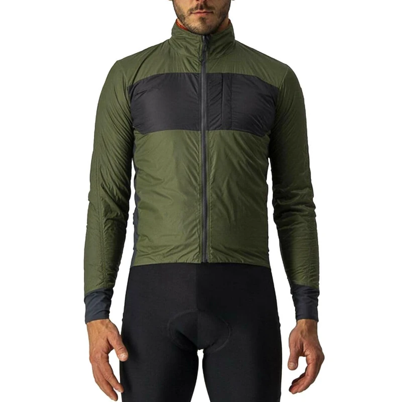 CASTELLI 4521507-316 UNLIMITED PUFFY JKT Jacket Men's MILITARY GREEN/DARK GRAY Size XXL