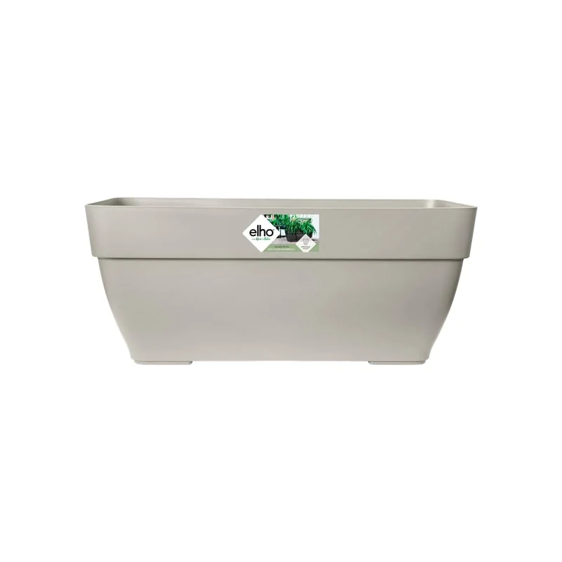 elho Vibia Campana Trough 80 - Planter for Outdoor - Ø 76.5 x H 33.3 cm - White/Silky White