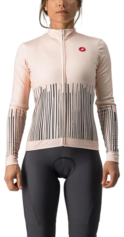 CASTELLI 4521532-594 SORPRESA Jersey FZ Sweatshirt Women's Soft Pink/Dark Gray L