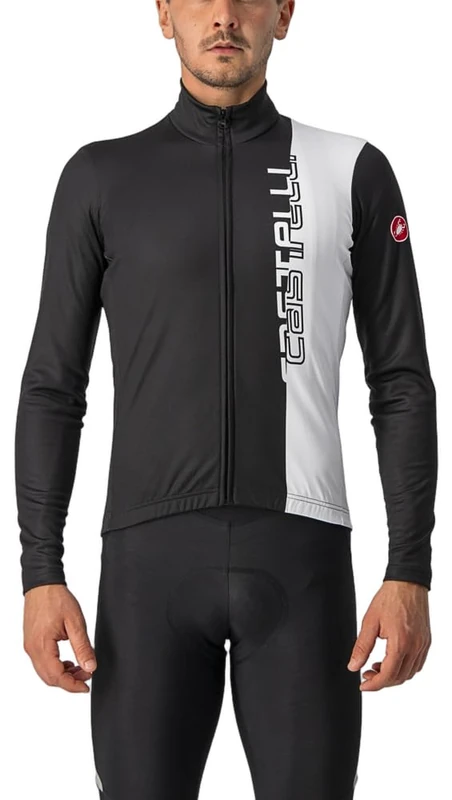CASTELLI 4521515-085 TRAGUARDO Jersey FZ Sweatshirt Men's Light Black/White XXL - Image 1