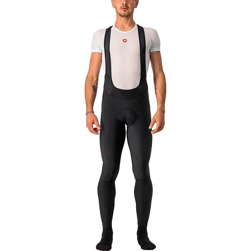 CASTELLI 4521517-231 VELOCISS.5 BIBTIGHT Tights Men's BLACK/RED REFLEX Size XL