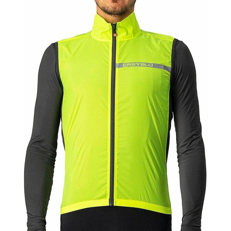 CASTELLI 4521512-032 Squadra ST Vest Sports Vest Men's Yellow Fluo/Dark Grey XS