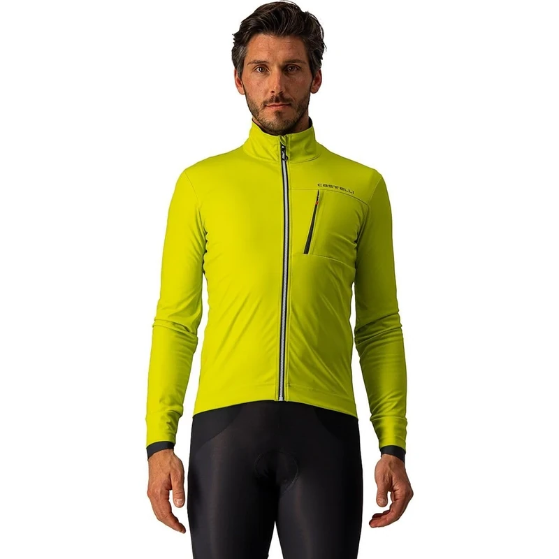 CASTELLI 4521504-384 GO JACKET Men's Jacket Chartreuse/Dark Gray XS