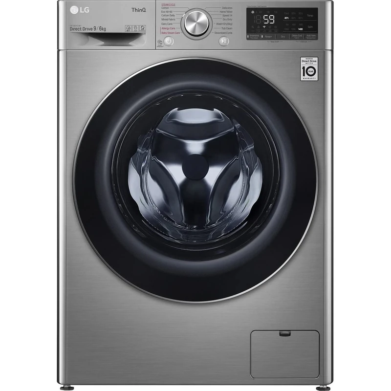 LG V6 FWV696SSE Steam 9kg/6kg Freestanding Washer Dryer