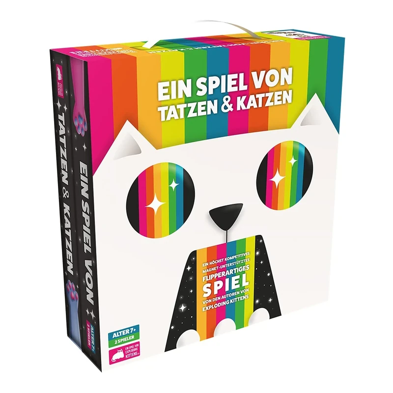 Exploding Kittens Asmodee | TOGGO Toys | A Game of Paws & Cats | Party Game | Skill Game | 2 Players | From 7+ Years | 15 Minutes | German Language
