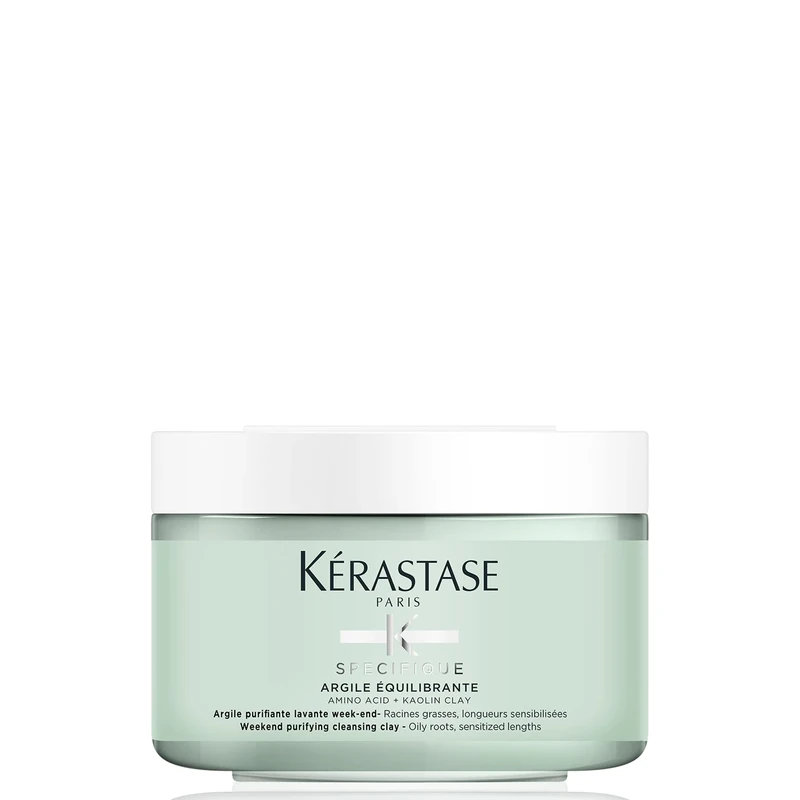 Kérastase Specifique, Weekend Purifying Cleansing Clay Shampoo, For Oily Roots & Sensitised Lengths, With Amino Acid & Kaolin Clay, Argile Équilibrante, 250ml