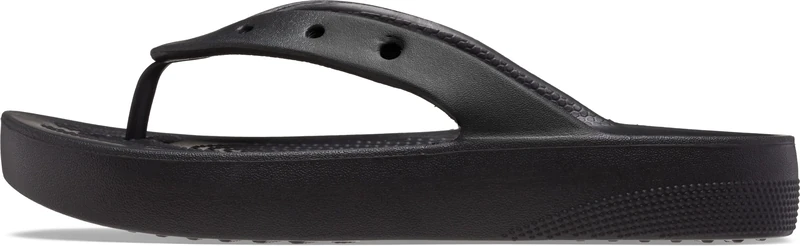 Crocs Women's Classic Platform Flip W Clog, Black, 3 UK