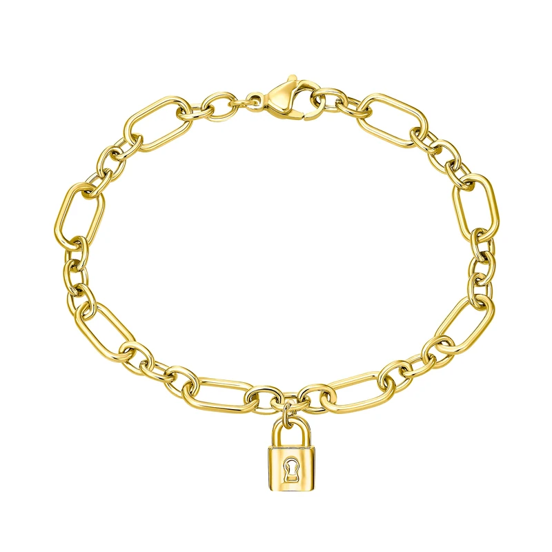 s.Oliver Bracelet 925 Sterling Silver/Stainless Steel for Women, Bracelet, Motif, Comes in Jewelry Gift Box