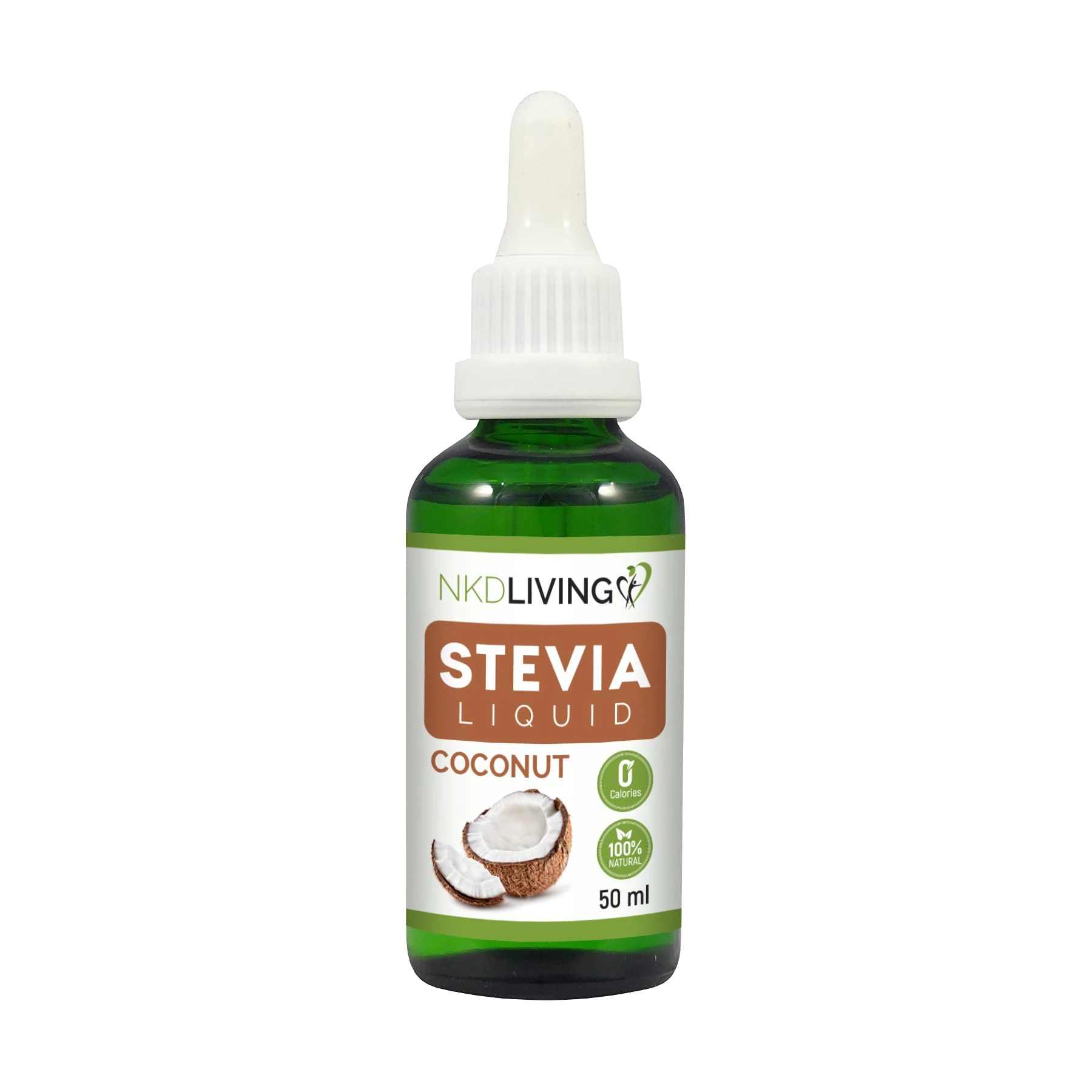 NKD Living Pure Stevia Liquid Drops 50ml (Coconut)