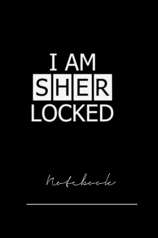 kzdgyufte358 i am sher locked - 120 pages notebook x
