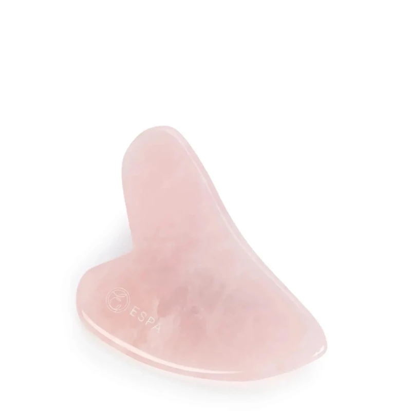 ESPA | Rose Quartz Gua Sha Tool | Ancient Chinese Massage Therapy | Reduce Puffiness, Eases Facial Tension & Revitalises Skins Radiance | Heart-Shaped to Fit Contours of Face