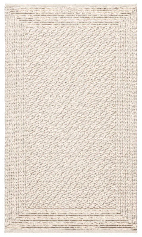 Safavieh Natural Fiber Rug for Living Room, Dining Room, Bedroom - Natural Fiber Collection, Short Pile, in Ivory, 60 x 110 cm