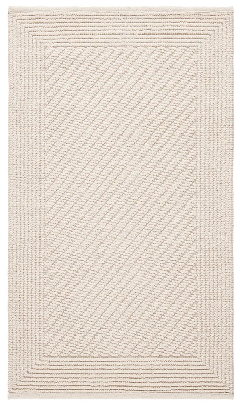 Safavieh Natural Fiber Rug for Living Room, Dining Room, Bedroom - Natural Fiber Collection, Short Pile, in Ivory, 65 x 305 cm