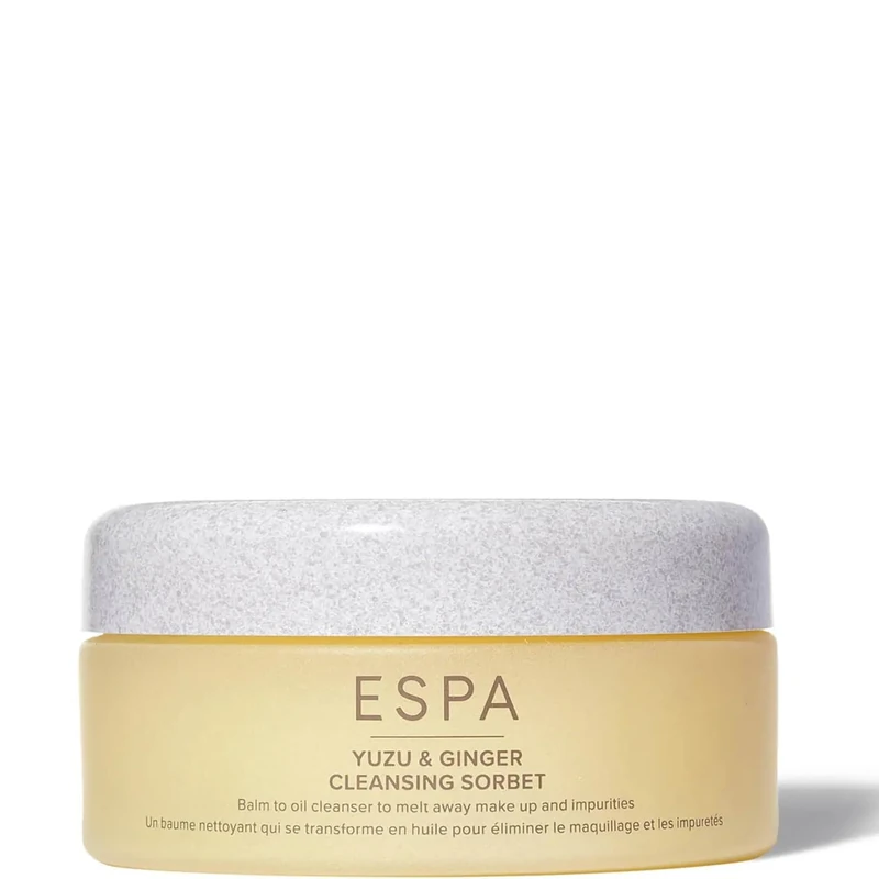 ESPA | Yuzu & Ginger Cleansing Sorbet | 100ml | Sorbet-To-Oil-To-Milk Formula That Melts Away Makeup & Impurities | Hydrates, Brightens & Protects Skin's Moisture Barrier | Vitamin E