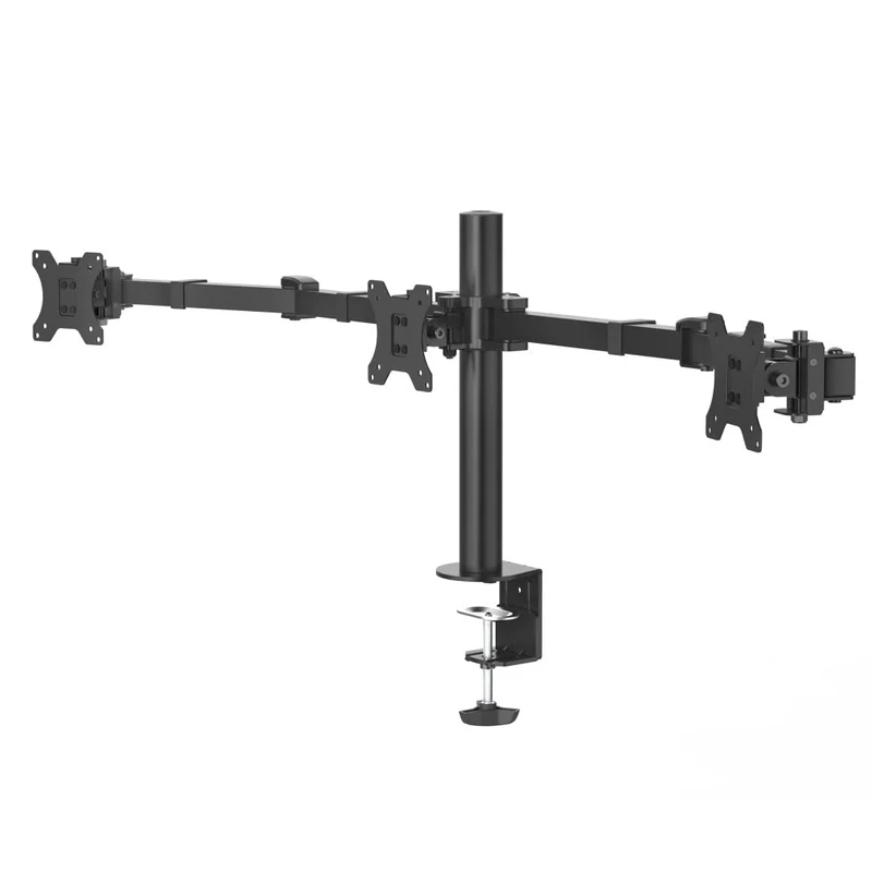 Hama Monitor Holder, 3 Monitors, Height-adjustable, Swivel/Tilt, 13" - 27"