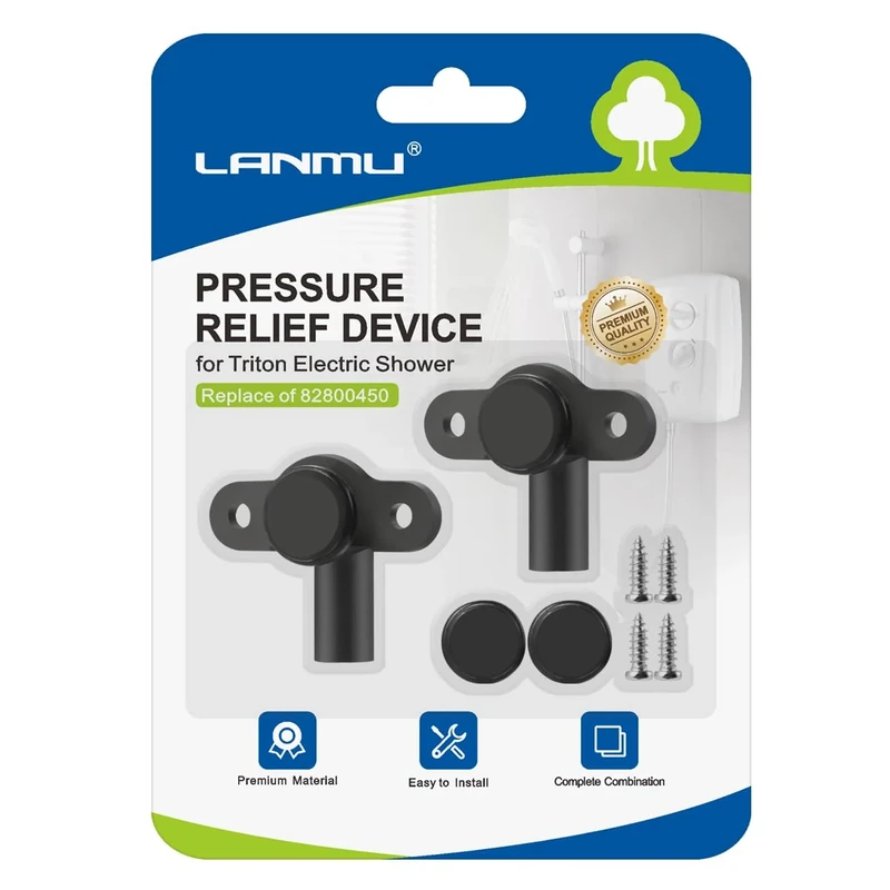 LANMU 2-Pack Pressure Relief Device for Triton,Pressure Relief Device PRD with Disc Seals Cover Valve Shower Spares Parts for Triton Electric Showers(Replace of 82800450) - Image 1