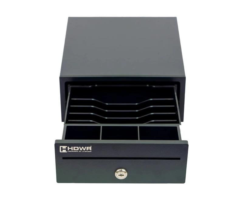 Money Drawer, Small, Thick Steel, Removable Coin Compartment, Cold-Rolled Steel, Key-opening, Pull-out Coin Compartment, HDWR HD-KER20