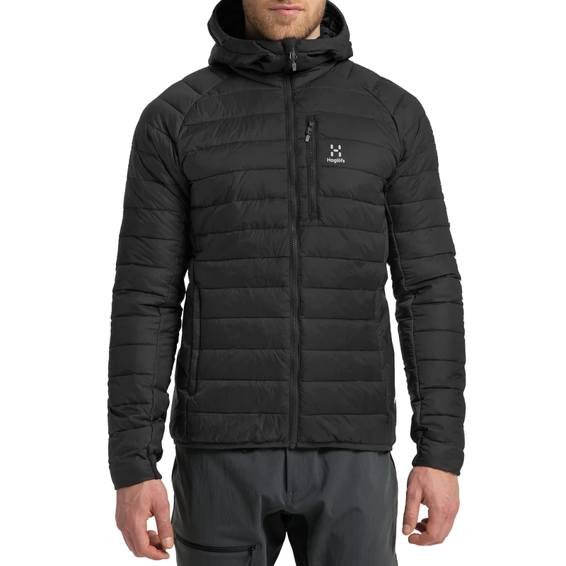 HAGLOFS 604676_2VT SPIRE MIMIC HOOD Jacket Men's TRUE BLACK SOLID Size XXL