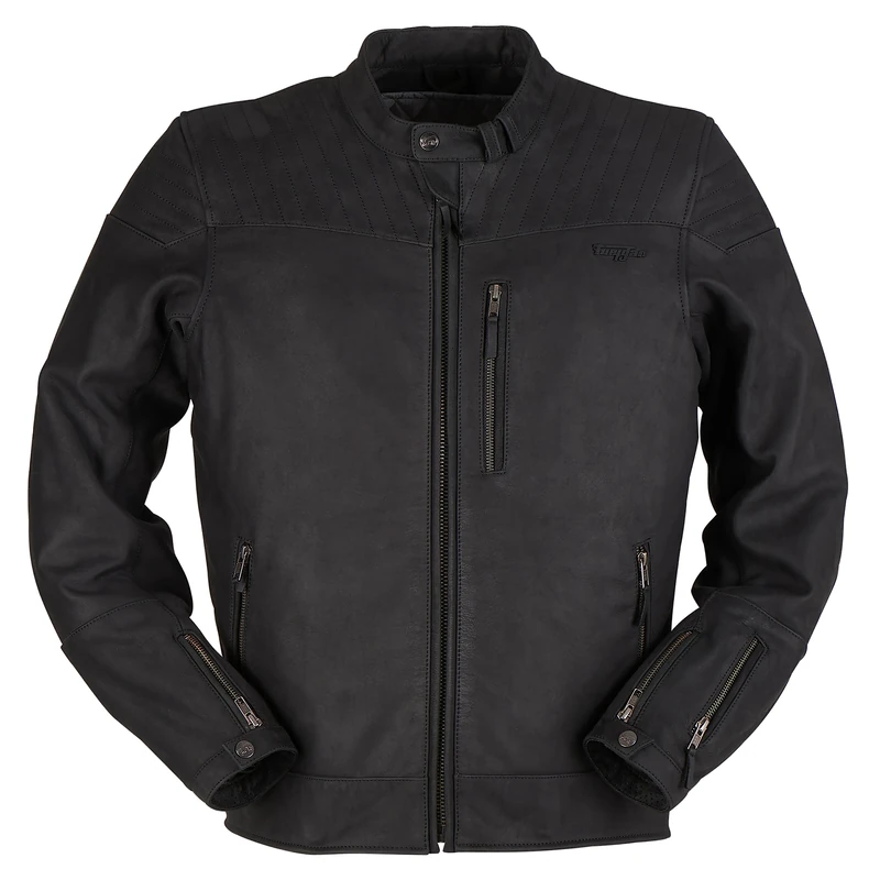 Furygan Clint EVO Men's motorcycle jacket - Tri-stitched - Light & breathable - D30 shoulder and elbow protection, Color : Black or Blue