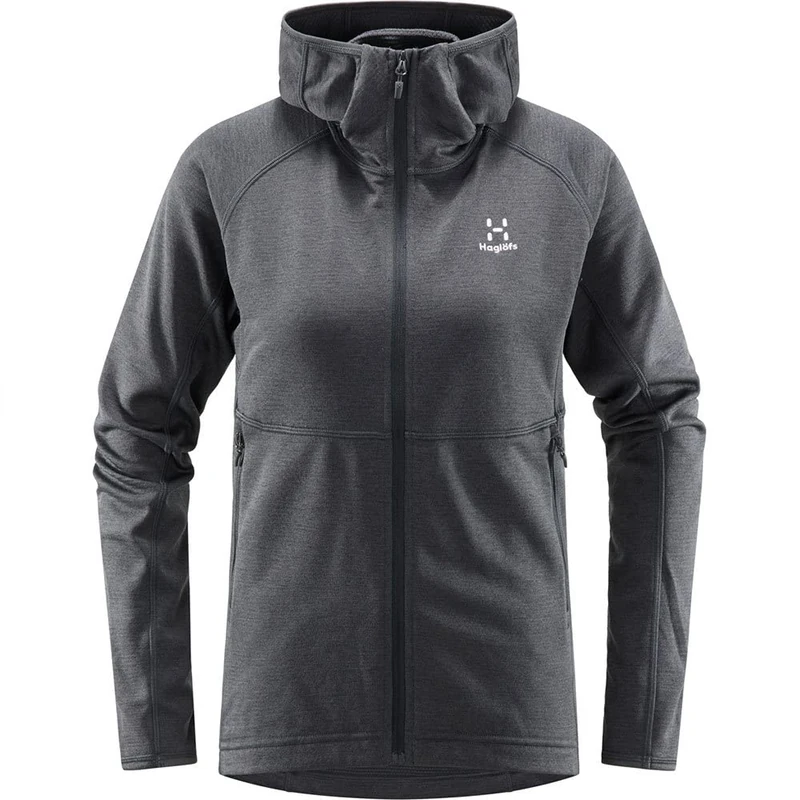 HAGLOFS 605072_2AT SKUTA Q HOOD Sweatshirt Women's MAGNETITE Size S