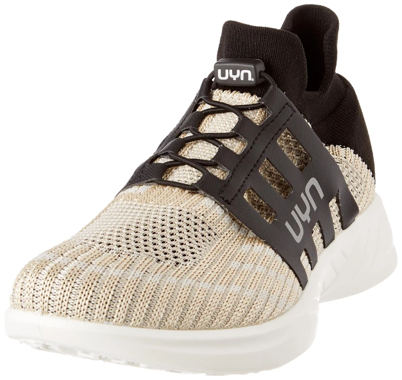 UYN Women's Free Flow Metal Tune Sneaker, Sand, 4 UK