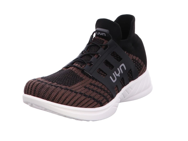 UYN Y100061-M000 Free Flow Metal Tune Sneaker Men Brown UK 6