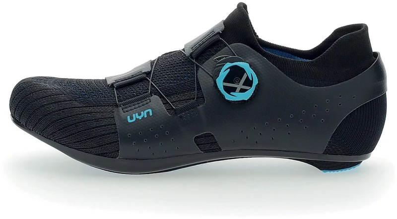 UYN Men's Naked Carbon Cycling Shoe, Black Blue, 8 UK