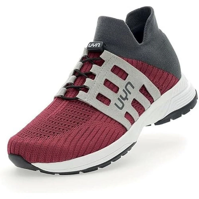 UYN Men's Nature Tune Walking Shoe, Bordeaux/Grey, 5.5 UK