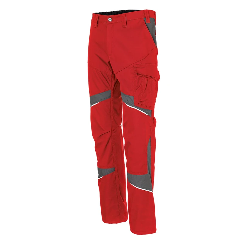 KÜBLER Workwear KÜBLER ACTIVIQ Cotton+ Women's Work Trousers Medium Red/Anthracite