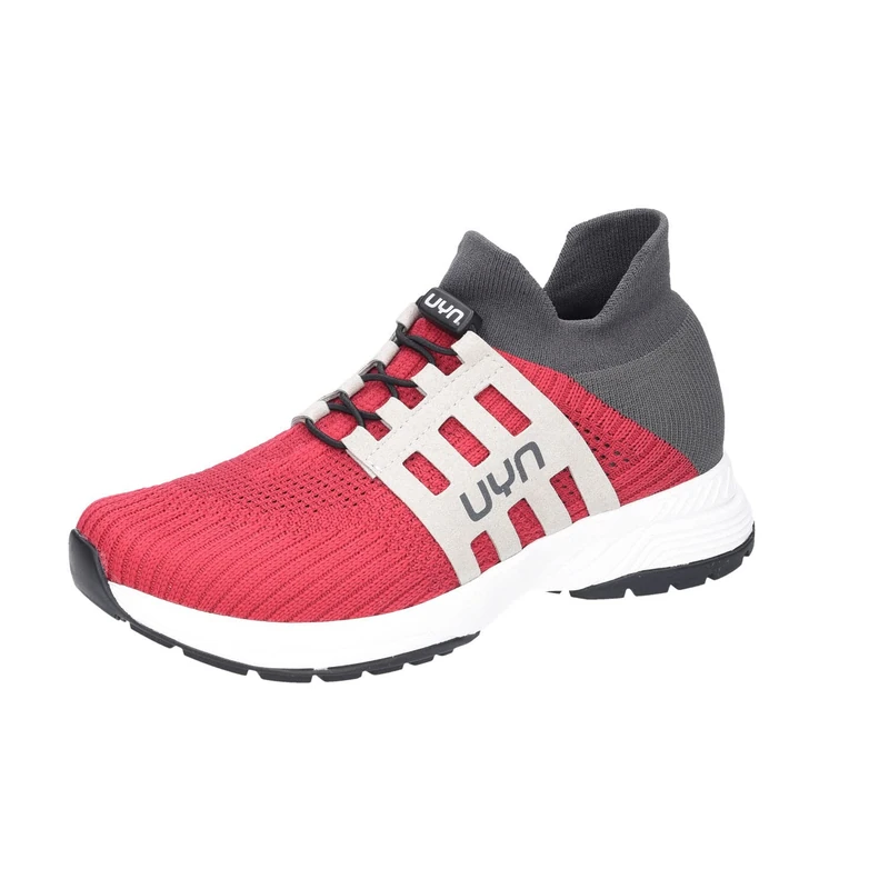 UYN Women's Nature Tune Walking Shoe, Bordeaux/Grey, 1 UK
