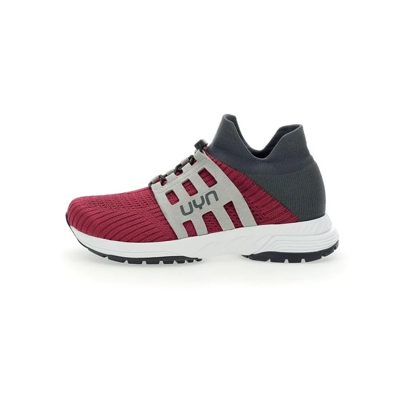 UYN Men's Nature Tune Walking Shoe, Bordeaux/Grey, 10 UK