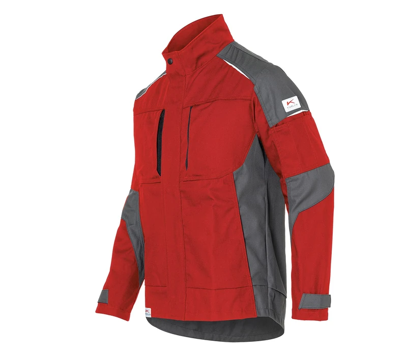 KÜBLER Workwear Men's Jacke Jacket, Medium red/Anthracite, M