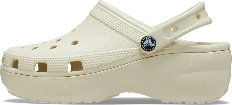 Crocs Women's Classic Platform W Clog, Bone, 8 UK