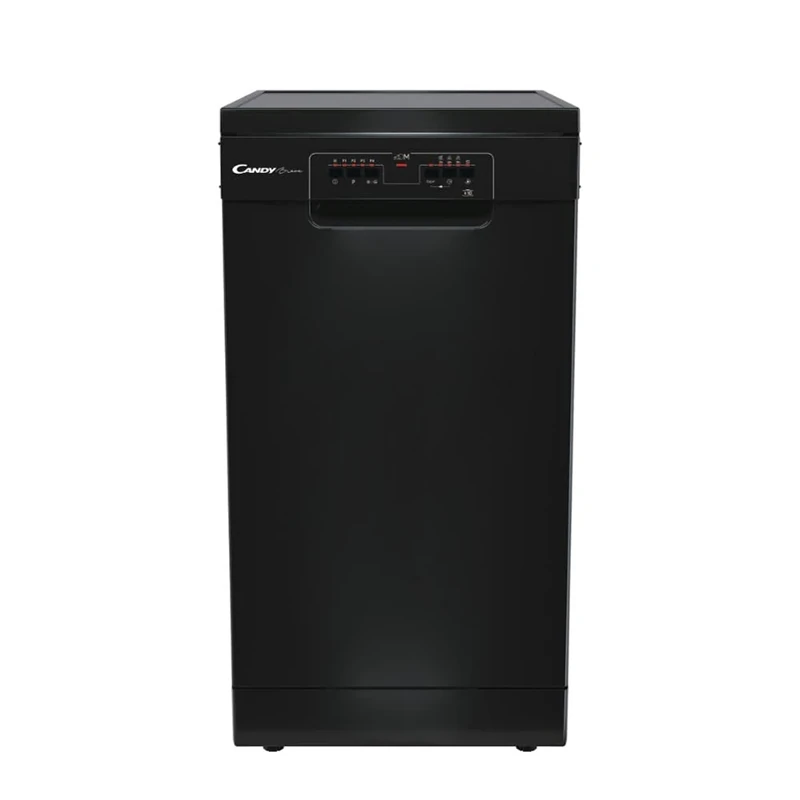 CANDY CDPH 2L1049B-80 Freestanding 10 Place Setting Slimline 45cm Dishwasher, 5 Programmes, Quick wash, Black