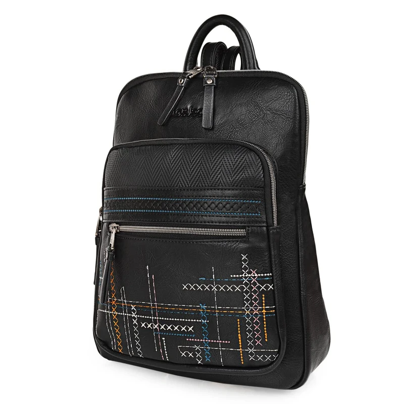 Lois Mochila, Unisex Adults’ Backpack, Black,
