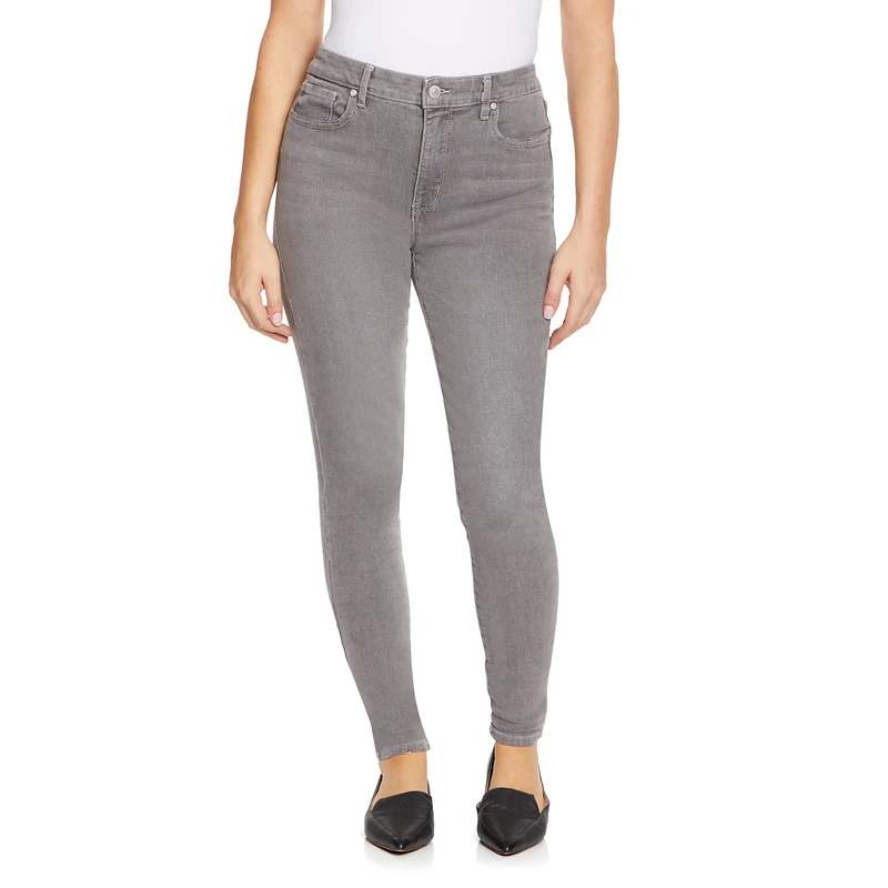NINE WEST Women's High Rise Perfect Skinny Jean, Nassau, 14 Short