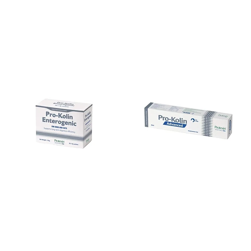 Protexin Pro-Kolin Enterogenic Sachets 4 g (Pack of 1, Total 30 Sachets) & Advanced for Dogs Pro-Kolin Advanced for Dogs 60ml