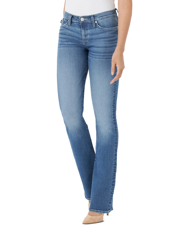 Rock & Republic Women's Kassandra Mid Rise Bootcut Jean, Fame Fortune, 16