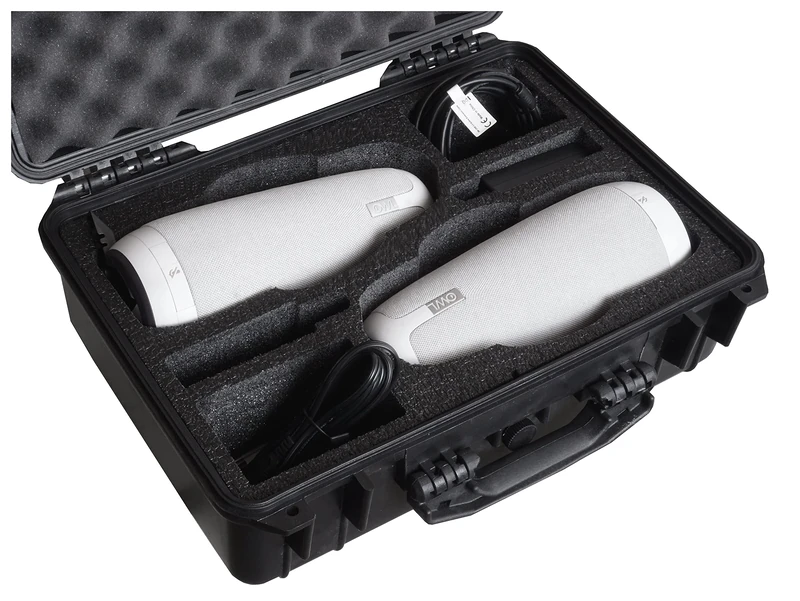 Case Club Case fits 2 Meeting Owl Conference Cameras,Travel & Storage Case Fits x2 Meeting Owl Standard, Pro, 2 or 3,Pre-Cut Foam is Ready to Go Out of The Box, Cords, Acc. & Lock Adapter