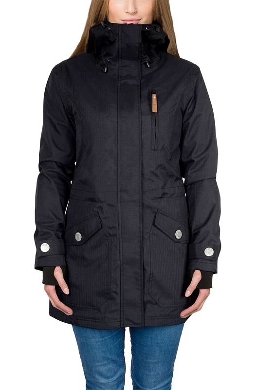 Berydale Light Jacket, Black-Unlined Spring/Autumn Parka, XS
