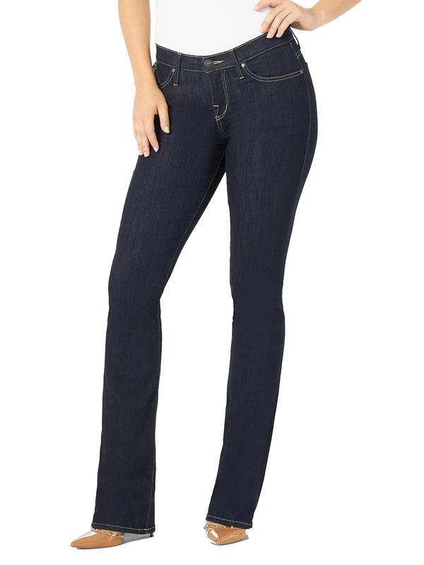 Rock & Republic Women's Kassandra Mid Rise Bootcut Jean, Stat, 14